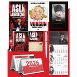 Asla Vazgeçme - Ayraç - Kartpostal - Poster - Vurgun - Parsel Parsel 2 - 2026 Ajanda Komutan - Gazi Duvar Takvimi - Masa Takvimi