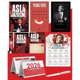 Asla Vazgeçme - Ayraç - Kartpostal - Poster - Yaşamak Cesaret İster - 2026 Ajanda İstikbal - İstikbal Ahşap Duvar Takvimi - Masa Takvimi