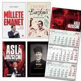 Asla Vazgeçme - Millete Emanet - Yalnız Değilsin Başkan ve Gemici Duvar Takvimi-Av - Kalpaklı 2026 Ajanda