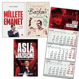 Asla Vazgeçme - Millete Emanet - Yalnız Değilsin Başkan ve Gemici Duvar Takvimi-Av