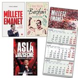 Asla Vazgeçme - Millete Emanet - Yalnız Değilsin Başkan ve Gemici Duvar Takvimi-Me