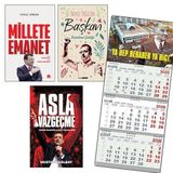 Asla Vazgeçme - Millete Emanet - Yalnız Değilsin Başkan ve Gemici Duvar Takvimi-Yhbyh