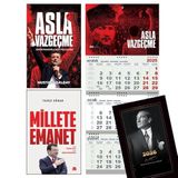 Asla Vazgeçme ve Millete Emanet - Gemici Duvar Takvimi-Av - Istikbal 2026 Ajanda