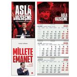 Asla Vazgeçme ve Millete Emanet - Gemici Duvar Takvimi-Av