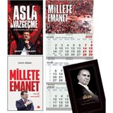 Asla Vazgeçme ve Millete Emanet - Gemici Duvar Takvimi-Me - Gazi Paşa 2026 Ajanda