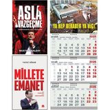 Asla Vazgeçme ve Millete Emanet - Gemici Duvar Takvimi-Yhbyh
