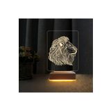 Aslan 3d Led Lamba Hediyelik, galatasaraylı Hediyesi Gece Lambası