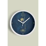 Aslan Burcu - Burçlar Modern Duvar Saati - 35cm - Önü Camlı Beyaz Kasa - Sessiz Mekanizma, JH0920S35BKP