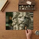 Aslan Heykeli Tasarımı 240 Parça Ahşap Puzzle Ahşap Kutuda MP06298