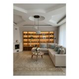 Aslan İskandinav Beton Avize 2 Li Set Bone Tarzı Tam Takım (21Cm)