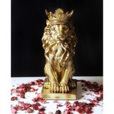 ASLAN KRAL BİBLO FİGÜRÜ GOLD RENKLİ