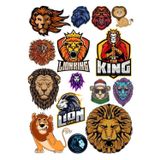 Aslan Kral Sticker Set 11 Parça Telefon, Tablet, Defter, Laptop Sticker