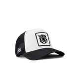 Aslan Logolu Beyaz-Siyah Trucker Şapka
