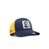 Aslan Logolu Cordura Lacivert-Sarı Trucker Şapka