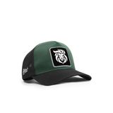 Aslan Logolu Cordura Siyah-Petrol Yeşili Trucker Şapka