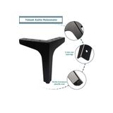 ASLAN METAL VE PLASTİK 15 Cm Zarif Model Siyah Metal Mobilya, Dolap, Koltuk, Tv Ünitesi Ayakları (1 ADET)-robot Süpürge