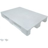 Aslan Plastik Palet 80 x 120 x 15 cm 12,5 kg Beyaz Üzeri Kapalı Plastik Palet - 80 X 120 X 15 cm 12,5 KG BEYAZ ÜZERİ KAPALI PLASTİK PALET