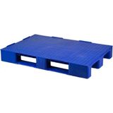 Aslan Plastik Palet 80 x 120 x 15 cm Pullu Beyaz Kapalı Plastik Palet - Mavi