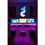 aslan sepet Animasyonlu Tak Çalıştır Kumandalı Rgb Şerit Led Aydınlatma 5 Metre-yapışkan Ultra Pixel A Kalite