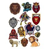 Aslan Sticker Set-12 14 Parça Telefon, Tablet, Defter, Laptop Sticker