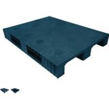Aslan Ticaret 80 X 120 X 15 Cm 2 Kızaklı Gri Üzeri Kapalı Plastik Palet
