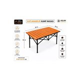 Aslan Ticaret 95X55x50 Cm Katlanır Kamp Ve Piknik Masası – Hafif, Dayanıklı Ve Taşınabilir