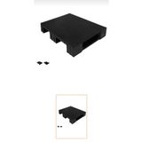 Aslan Ticaret (PE) 80 X 60 X 15 cm SİYAH ÜZERİ KAPALI PLASTİK PALET