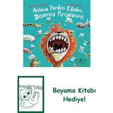 Aslana Yardım Edelim, Dişlerini Fırçalasın! + Boyama Kitabı