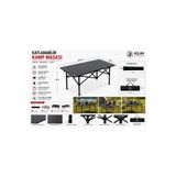 AslanCamping 120x55x50 cm Katlanır Kamp ve Piknik Masası – Hafif, Dayanıklı ve Taşınabilir