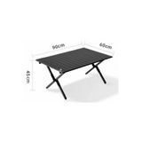 AslanCamping Katlanır Masa kamp katlanabilir Piknik masası 90*60*45 cm