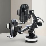 Aslanoğlu Store 4.7-6.8 Inç Telefonlar Için Ayarlanabilir 360° Dönüşlü Araç Montaj Aparatı - 000-Siyah