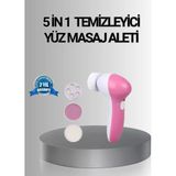 Aslanoğlu Store 5 Başlıklı Yüz Masaj Aleti – Cilt Temizleme, Peeling, Siyah Nokta ve Gözenek Bakımı - 0-Koyu Mavi