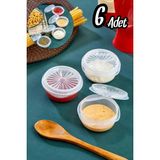 Aslanoğlu Store 9 Lu Yelpaze Kapaklı Şeffaf Mini Sosluk - Ketçap Mayonez Kabı- Kahve Yanı Şeker Lokumluk