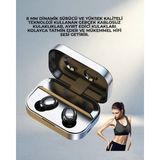 Aslanoğlu Store Akıllı Ekranlı Gürültü Engelleyici Bluetooth Kulaklık - 00-Siyah - Beyaz