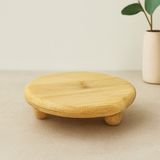 Aslanoğlu Store Bambu Sunum Tabağı Ayaklı 11X11 cm