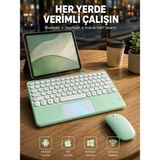 Aslanoğlu Store Bluetooth Touchpad Klavye Ultra Ince Taşınabilir Q Klavye Yeni Nesil