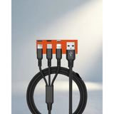 Aslanoğlu Store Çoklu Şarj Kablosu 5 Farklı Renk Seyahat ve Günlük Kullanım - 20W GaN Black