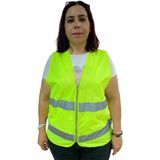 Aslanoğlu Store Fermuarlı Sarı Ikaz Yeleği Xl Beden 59 cm