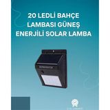 Aslanoğlu Store Hareket Sensörlü Solar Lamba | 120° Algılama Açısı, 3-4 Metre Mesafe, Suya Dayanıklı LED - 1 m - Ahşap