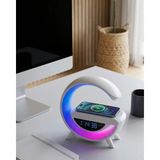 Aslanoğlu Store Kablosuz Şarjlı Bluetooth Hoparlör Rgb Işık Gece Lambası Dijital Saat