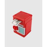 Aslanoğlu Store Kırmızı Şifreli Atm Kasa Para Yutan Kumbara