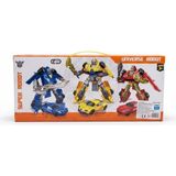 Aslanoğlu Store Mey Ithalat® 010A29 Transformer Set Renkli Oyuncak Dönüşen Robot - 0-Siyah