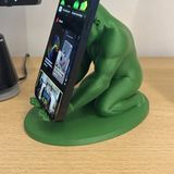 Aslanoğlu Store Mey Ithalat® 3D Baskı Goril Telefon Tutucu - Kaslı Goril Masaüstü Telefon Standı-Yeşil - 000-Siyah