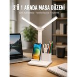 Aslanoğlu Store Mey Ithalat® Ayarlanabilir Açıya Sahip Masa Lambası | Kademeli Işık Seviyesi, Modern ve Kompakt Tas