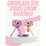 Aslanoğlu Store Mey Ithalat® Çocuk Için Eğitici Video Kamera Ayaklı Mini Fotoğraf Makinesi