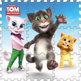 Aslanoğlu Store Mey Ithalat® Konuşan Kedi Tom ve Eva Yer Matı