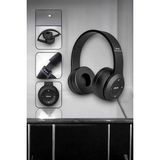 Aslanoğlu Store Mey Ithalat® Kulak Üstü Tf Kart ve Aux Destekli Ergonomik Bluetooth Kulaklık