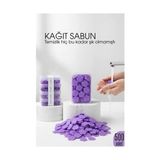 Aslanoğlu Store Mey Ithalat® Parfümlü Elde Eriyen Kağıt Sabun - 500 Lü Paket Sihirli Sabun – Hijyenik Seyahat Kutus