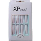 Aslanoğlu Store Mey Ithalat® Studio Gel 12'li Takma Tırnak Profesyonel - Badem - 0 - Siyah