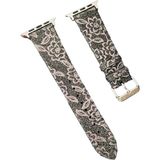 Aslanoğlu Store Newface Apple Watch 38MM Creeper Desenli Kordon - Kahverengi